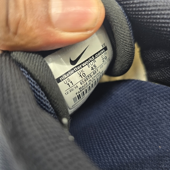 Nike Shoe Men 11 Air Zoom Structure 18 Running Sneakers 659373 401 Blue - Picture 3 of 8